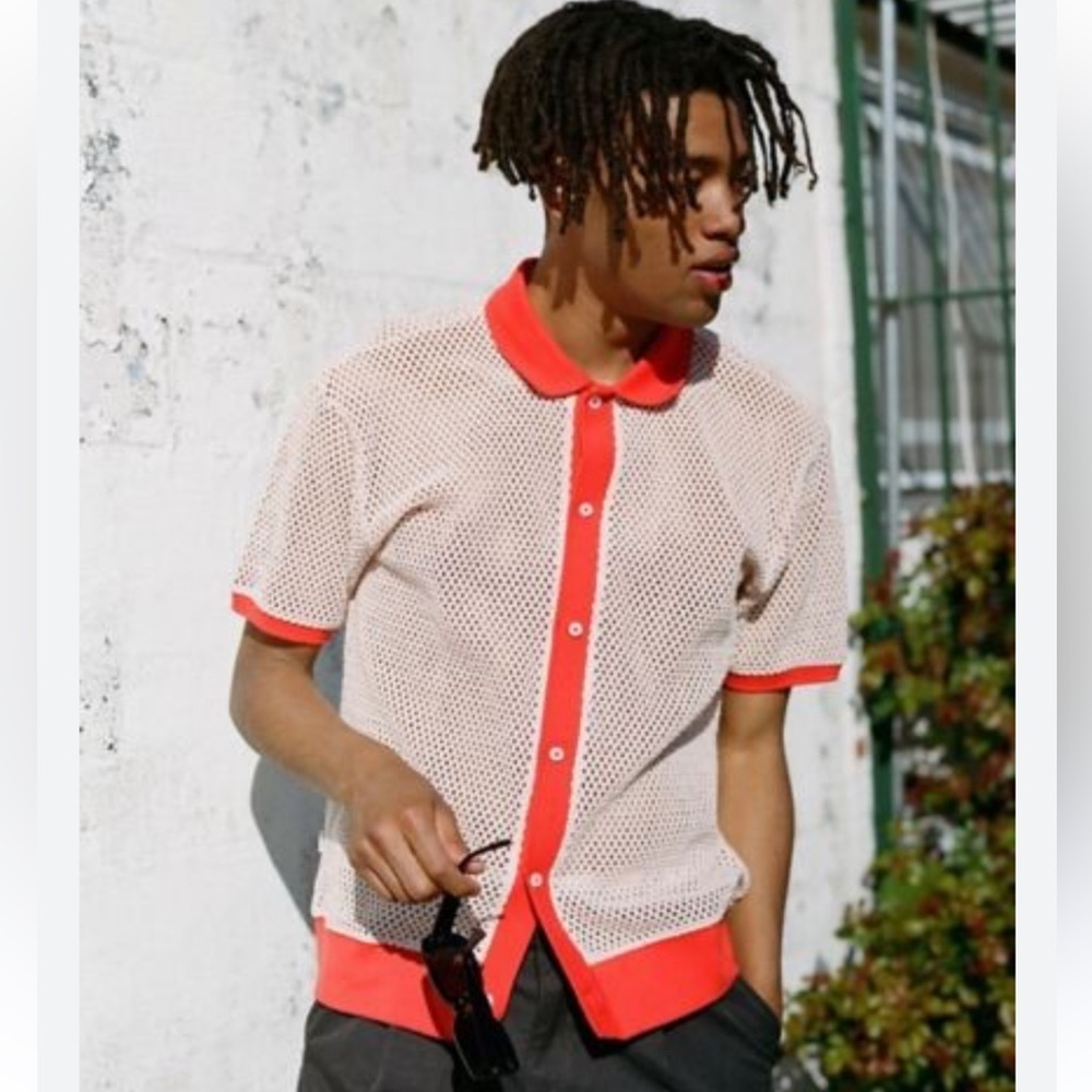 The Grove Button-Up Short Sleeve Polo Shirt from OBEY M